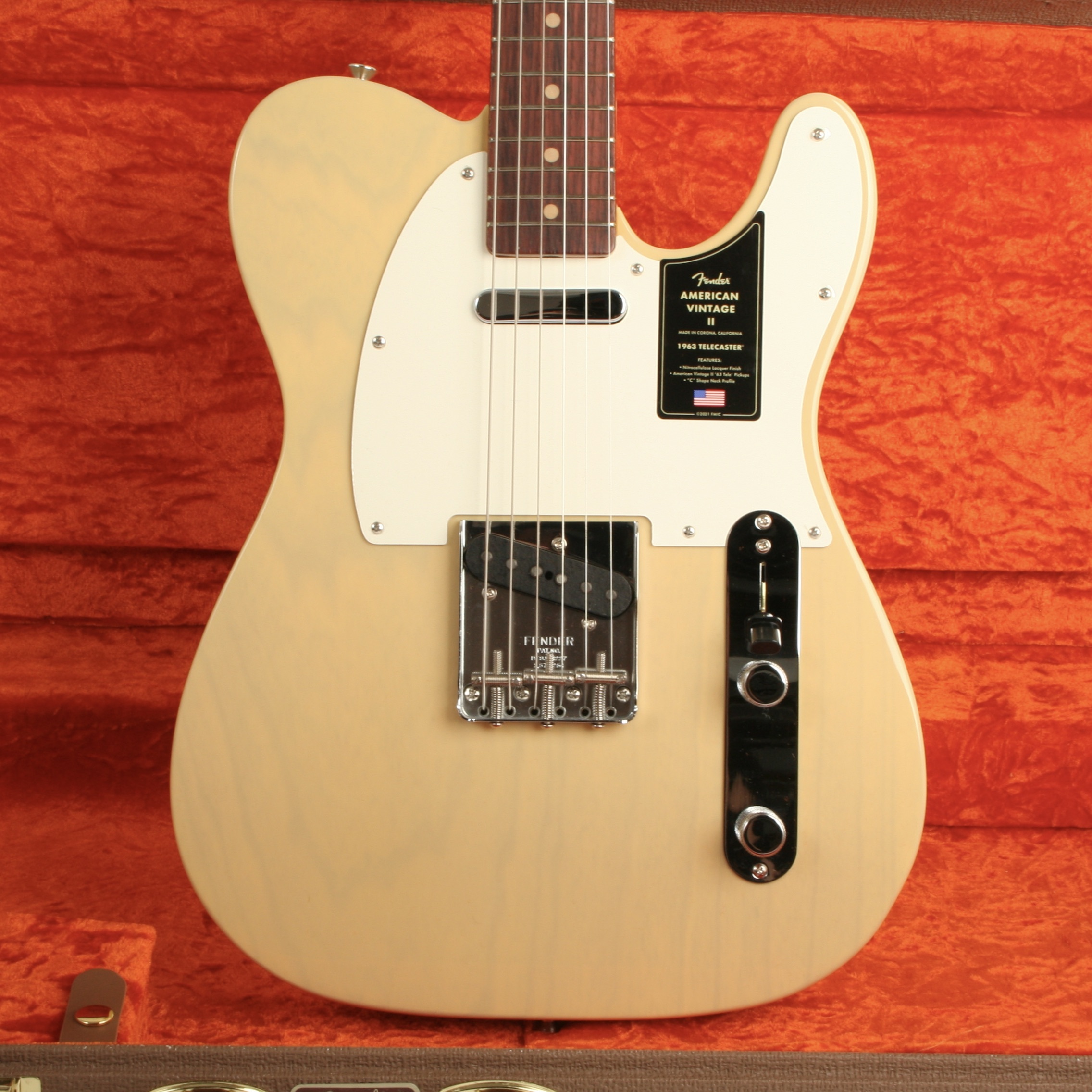 Fender American Vintage II 1963 Telecaster Rosewood Fingerboard Vintage Blonde V2602364