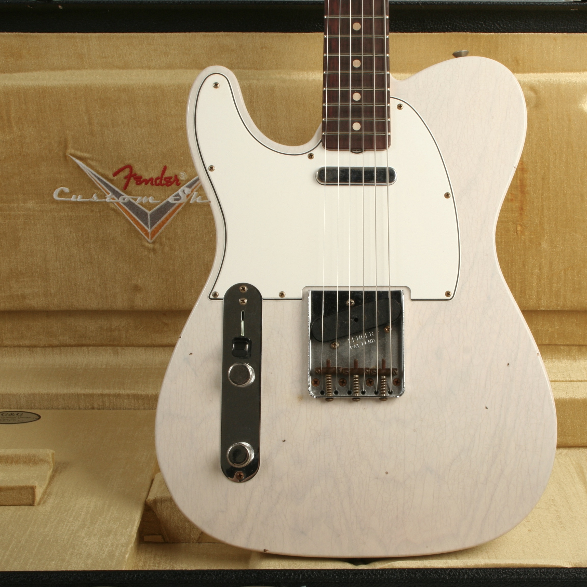 Fender Custom Shop 1960 Telecaster Journeyman Relic Aged White Blonde R150323 Left Handed