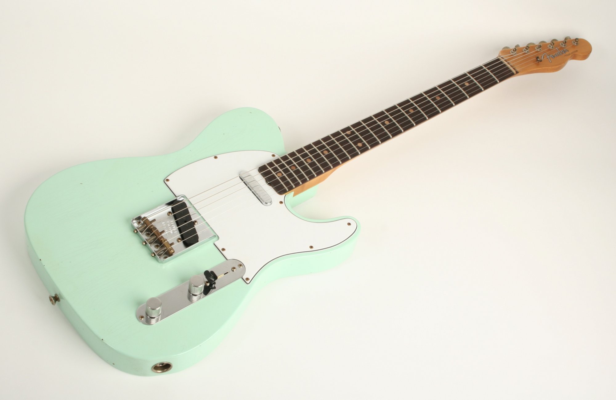 ❆LaquerFinish SurfGreen Relic Telecaster ❆LaquerFinish SurfGreen Relic Telecaster Custom Surf Green Relic