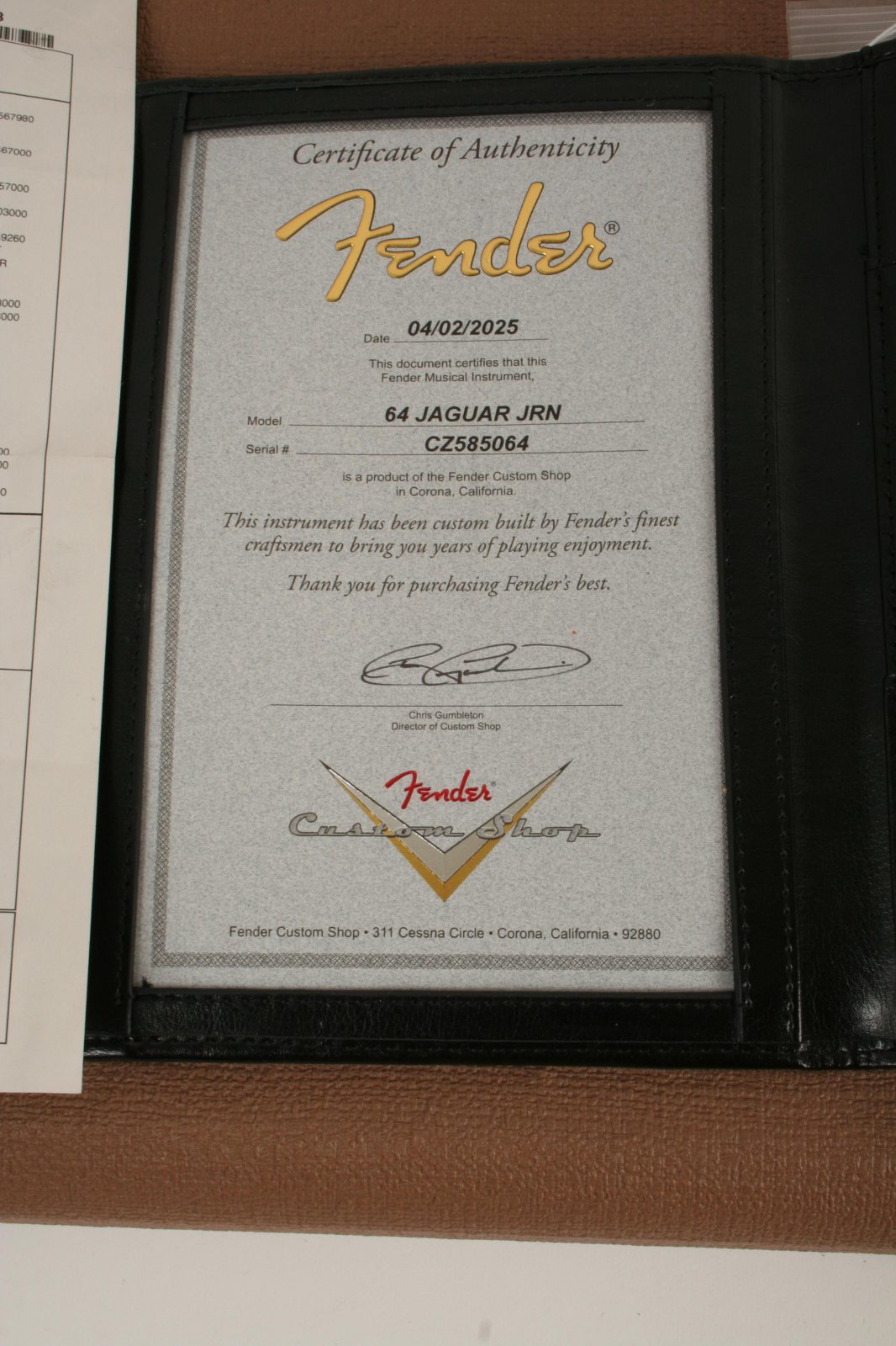 Fender Custom Shop 1964 Jaguar Journeyman Relic 3A Rosewood