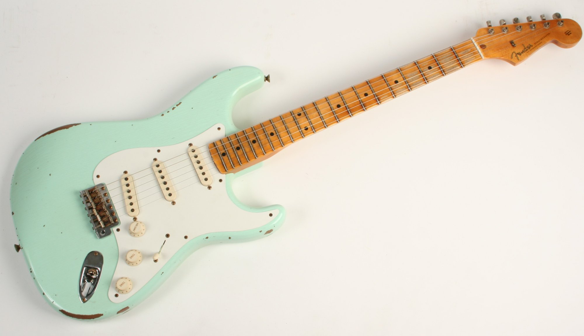 Fender Stratocaster 改造 Fender CS LTD 1959 Strat Super Heavy Relic Black over 3TSB