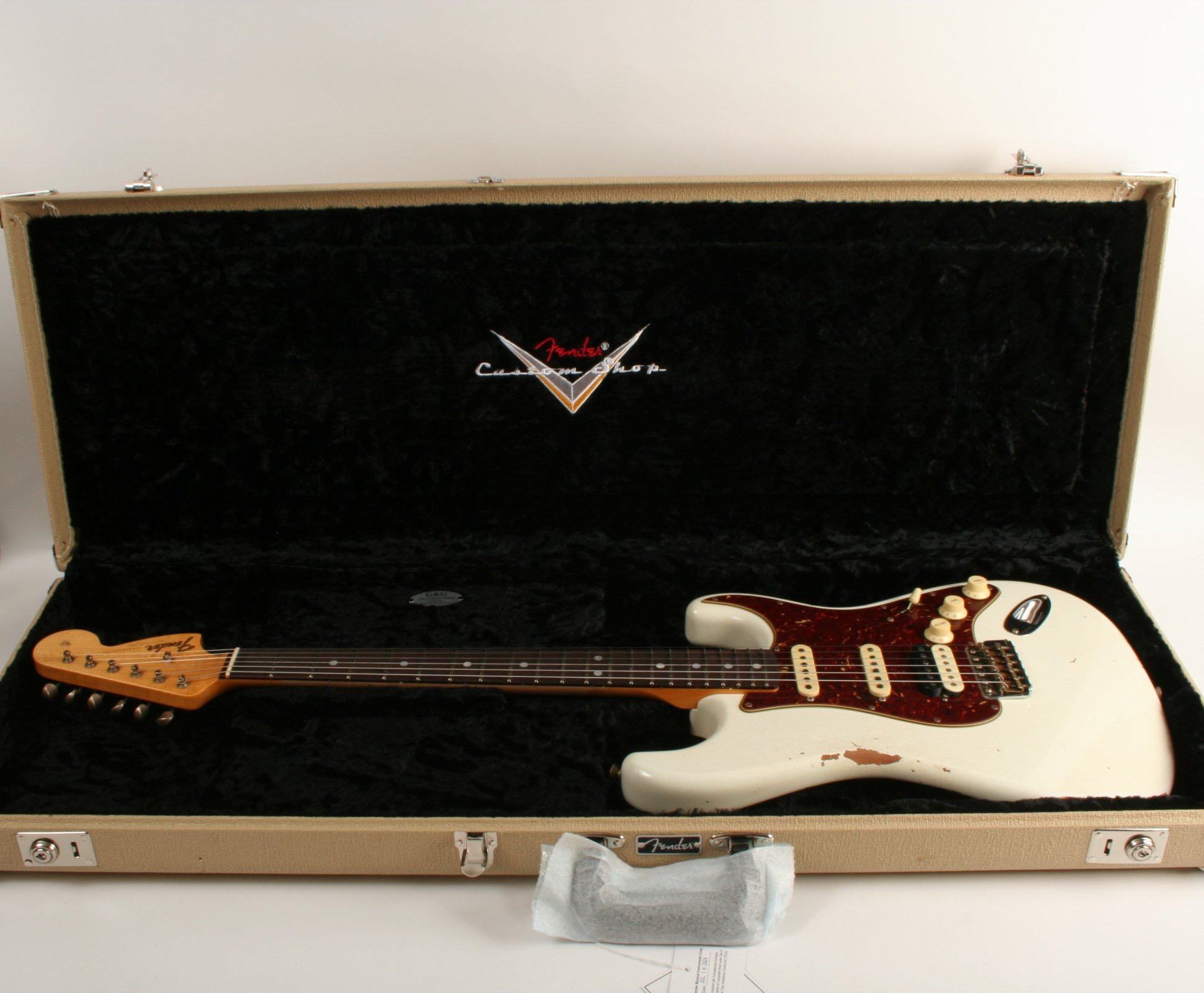 ★☆OlympicWhite Relic MultilayerStrato☆★ Fender Custom Shop GT11 Relic Stratocaster - Olympic White/3
