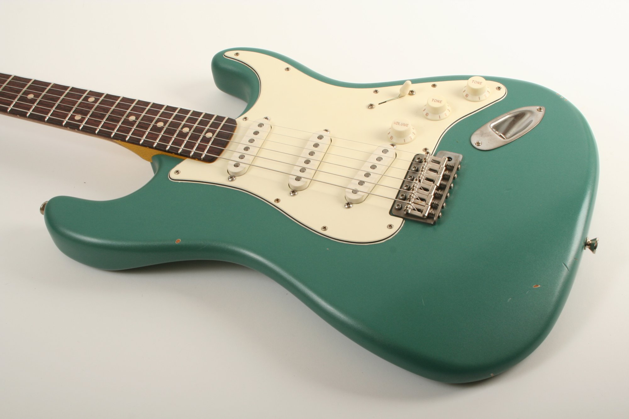 Nash Guitars Model S-67 HSS Aged Yellow Lacquer Lollar