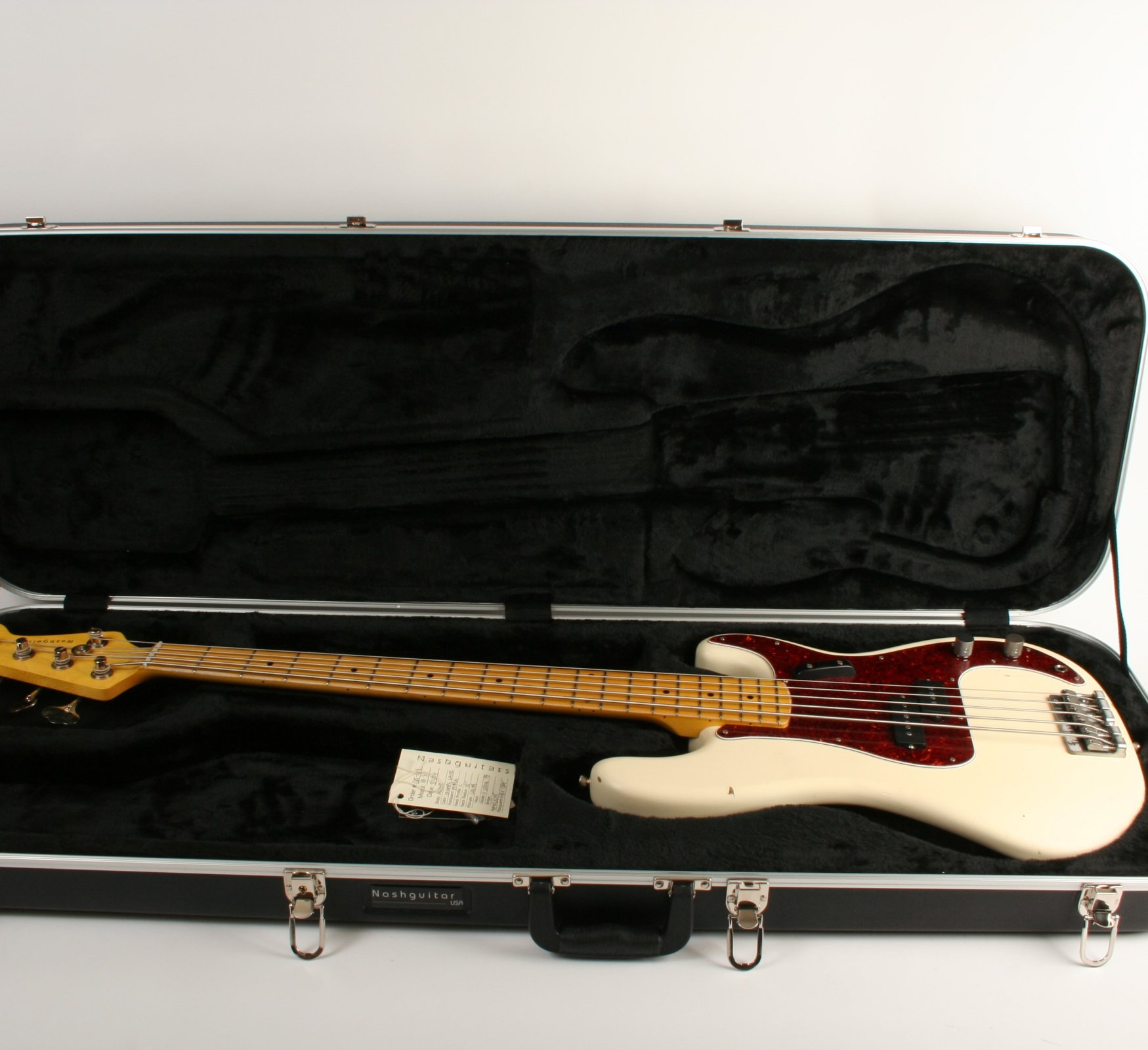 Nash Bass PB-5 Olympic White Lollar Pickups GRT-559