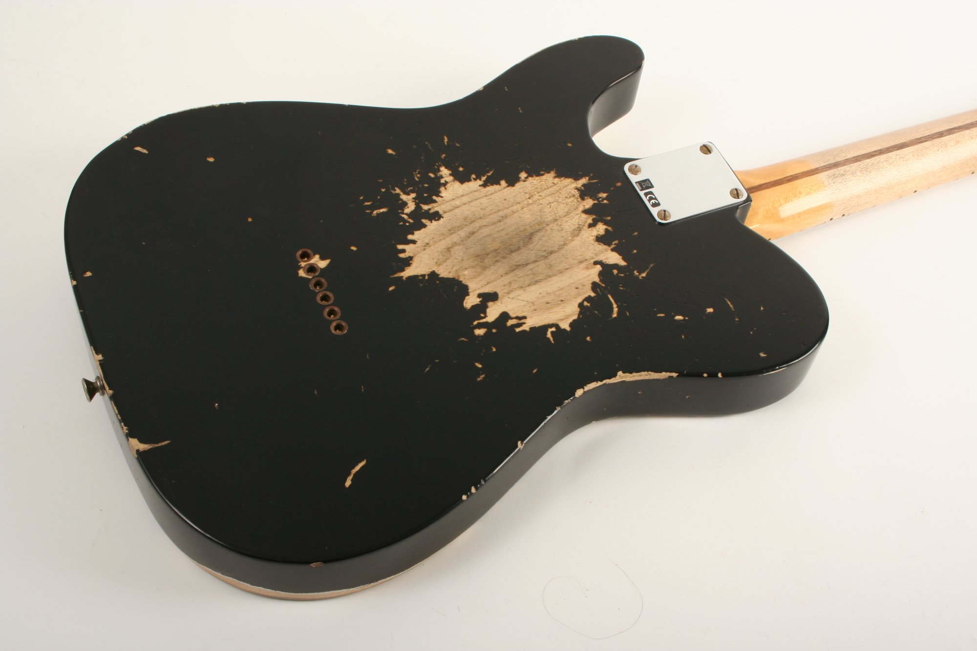 Fender Custom Shop Limited Reverse Esquire Heavy Relic Aged Black