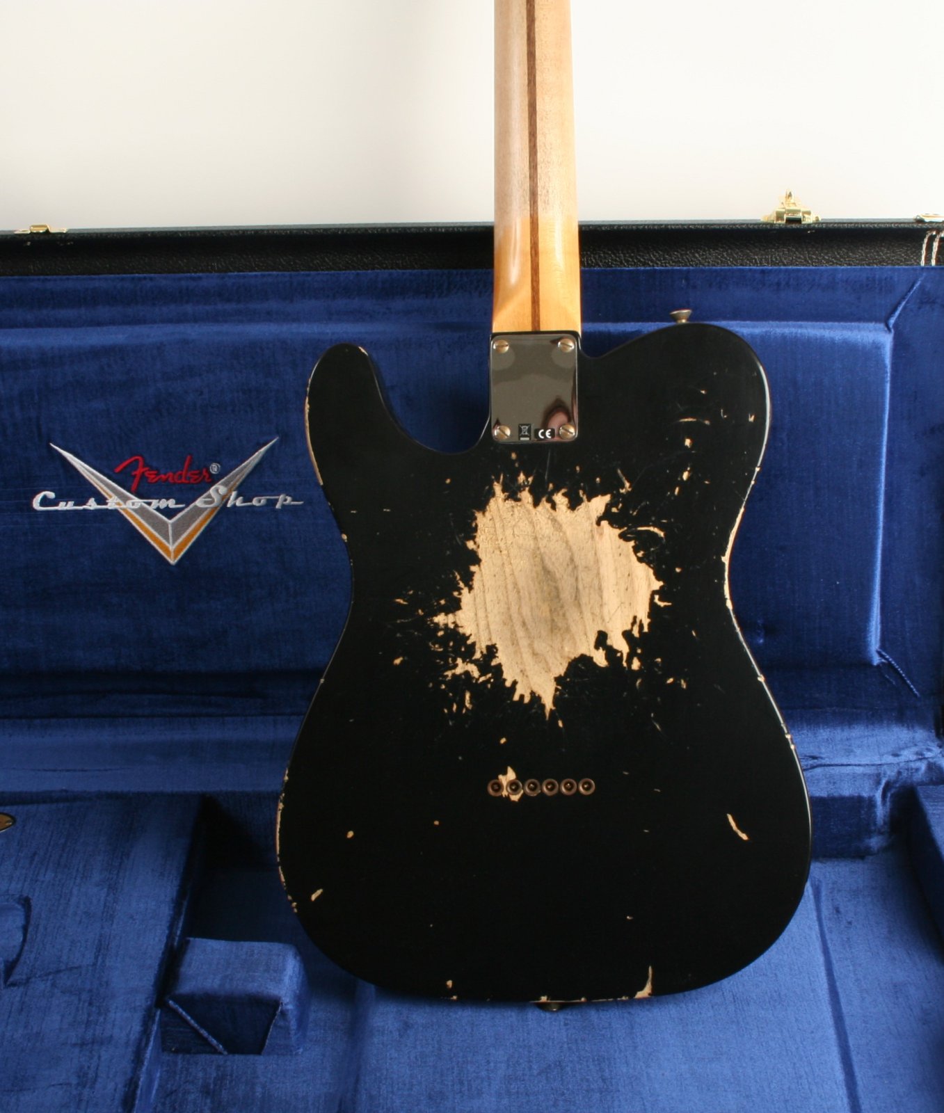 Fender Custom Shop Limited Reverse Esquire Heavy Relic Aged Black
