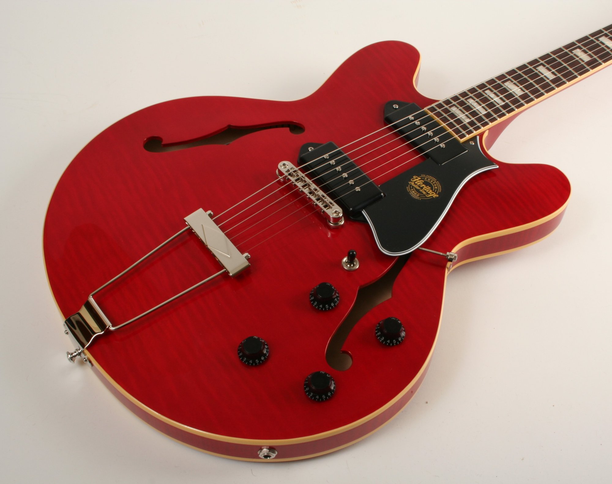 Heritage Custom Core H-530 Trans Cherry Hollow Body HC1240369