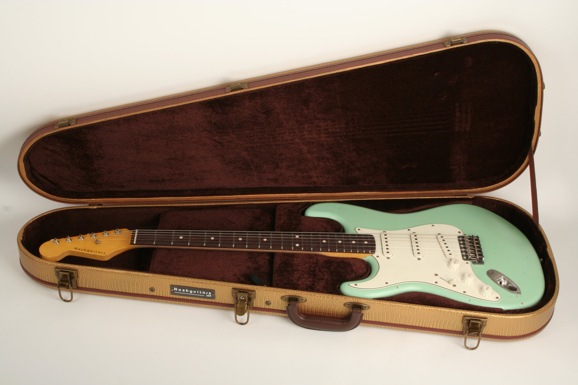 Nash Guitars S-63 Surf Green Lollar Pickups Left Handed GRT-599