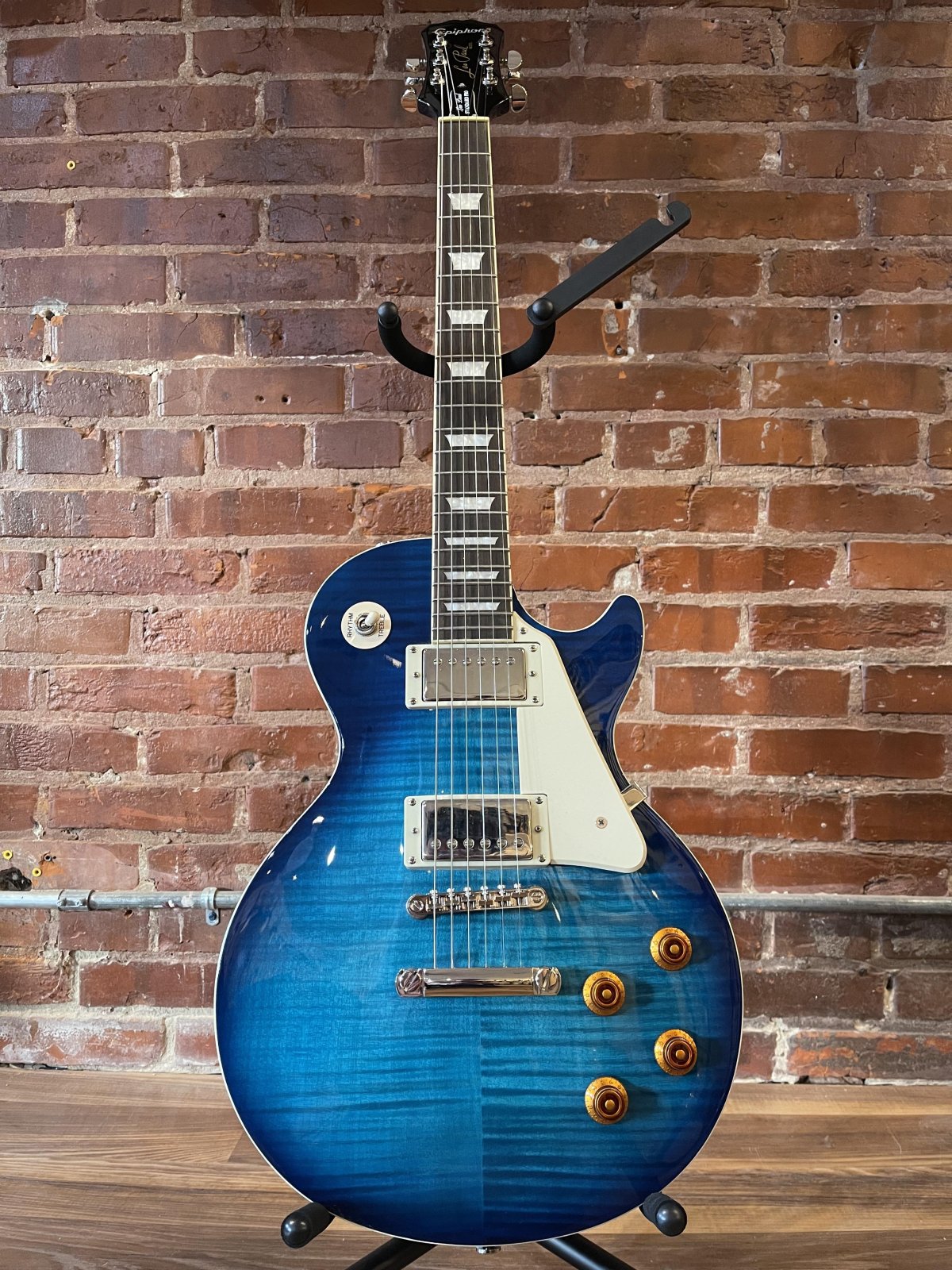 Epiphone 2012 Les Paul Standard Plus Pro Trans Blue