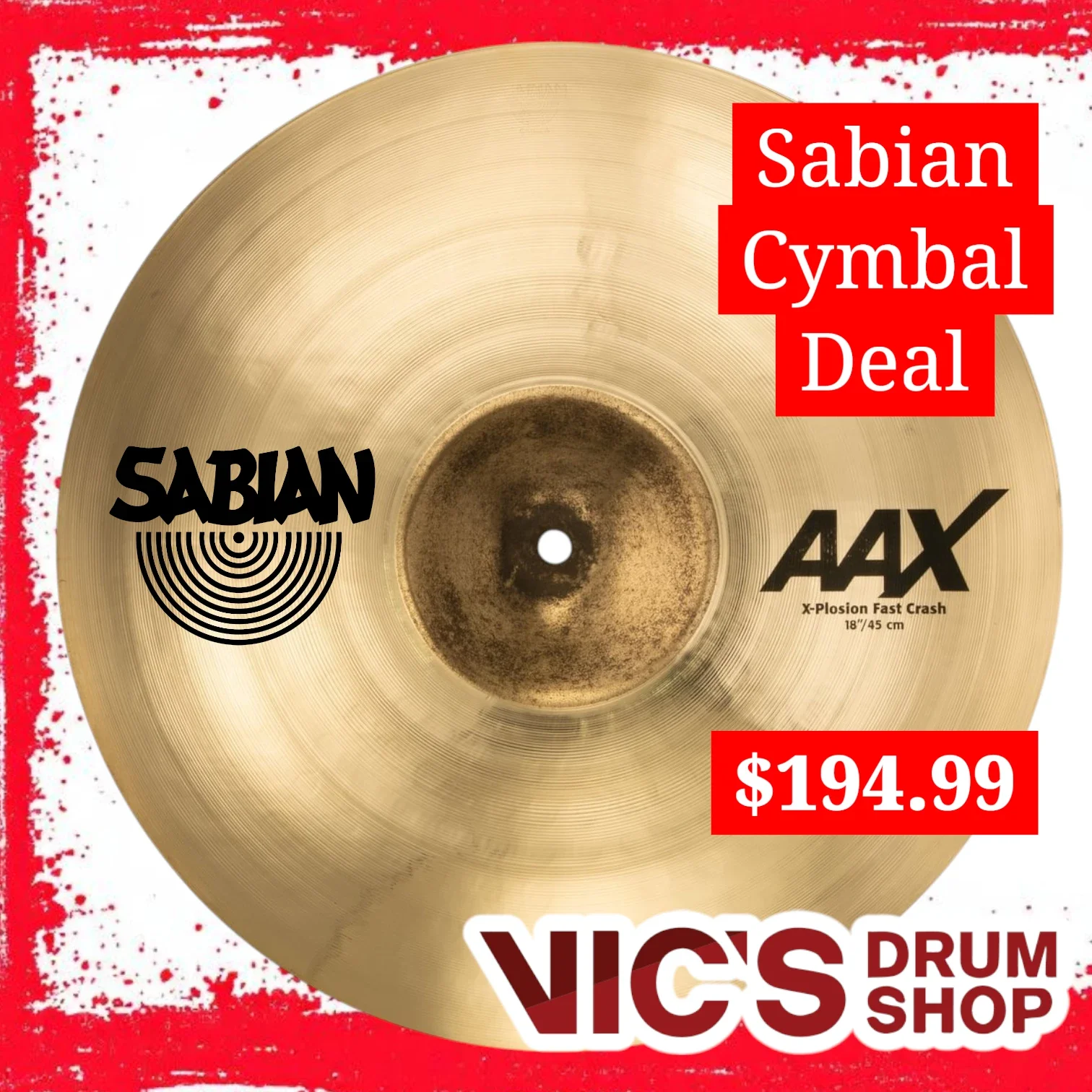 Black Friday Drum Set Cymbals