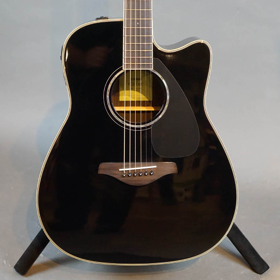 ヤマハ ブラック ギター Yamaha FGX830C BL Acoustic Electric Guitar Black