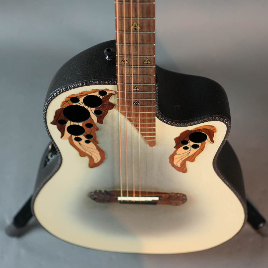 Ovation Super Adamas 1587-7 Reverse Beige Burst w/Case (1992) - Used