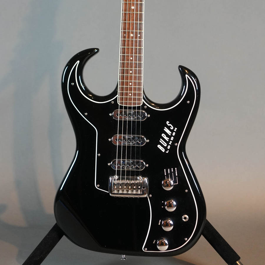 Burns Bison 62 ブラック ケース付 Burns London Bison 62 Electric Guitar Black w/Case - Used