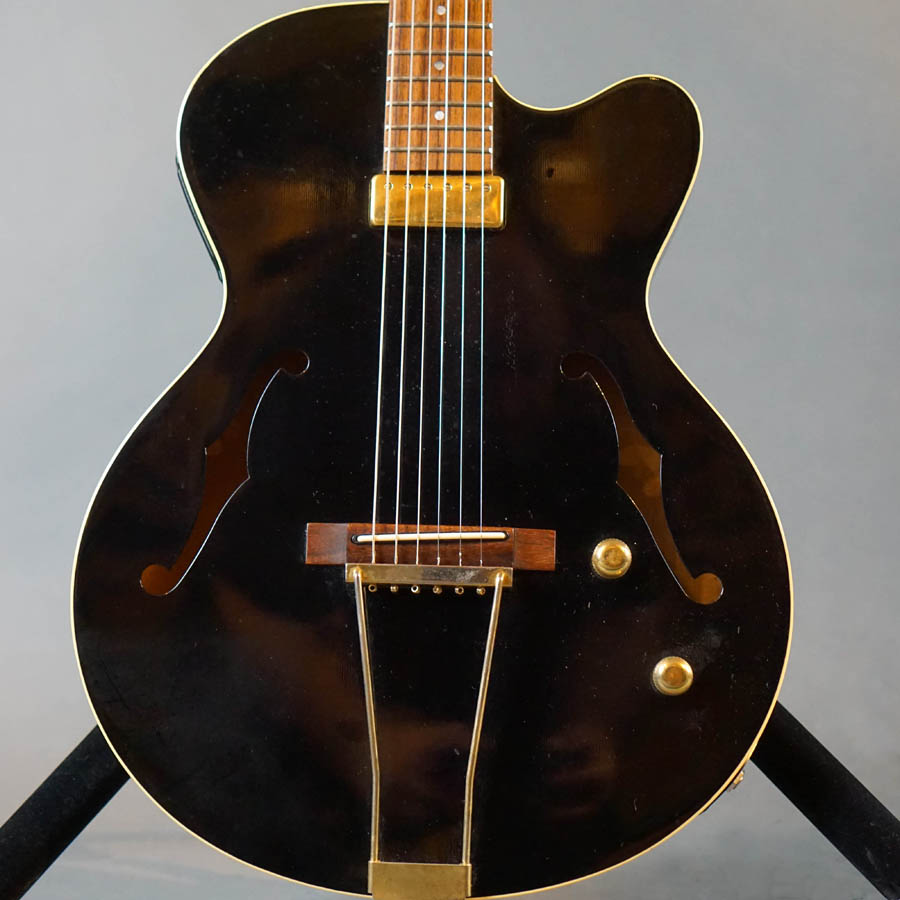 Yamaha AEX500 ヤマハ Yamaha AEX 500 Thinline Hybrid Acoustic/Jazz Guitar Black