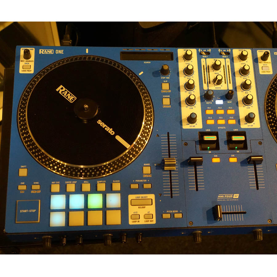 Rane One 2-channel Motorized DJ Controller BLUE Skin - Used
