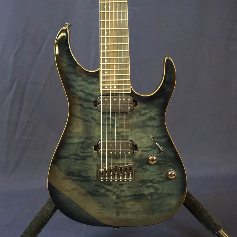 Schecter Banshee-7 Passive 7 String Electric Guitar, Transparent