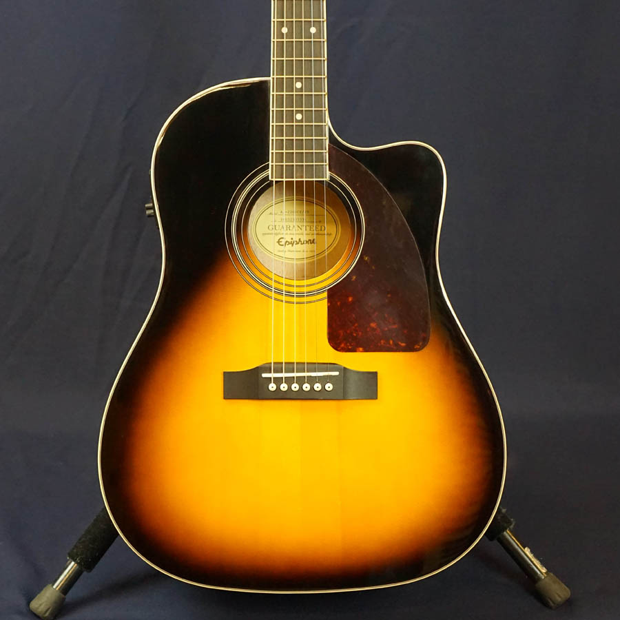 Epiphone AJ-220SCE/VS Acoustic Electric Guitar, Vintage Sunburst