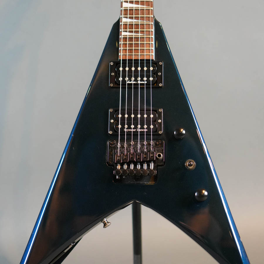 Jackson Stars King V Neck Thru MIJ KV Metallic Blue w/Case