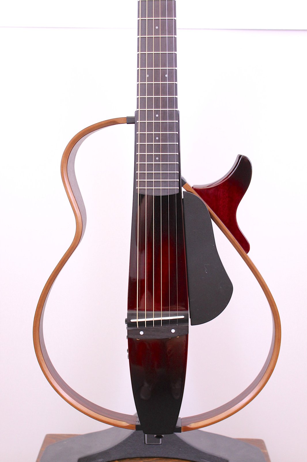 Yamaha SLG200S Steel String Silent Guitar Crimson Red Burst