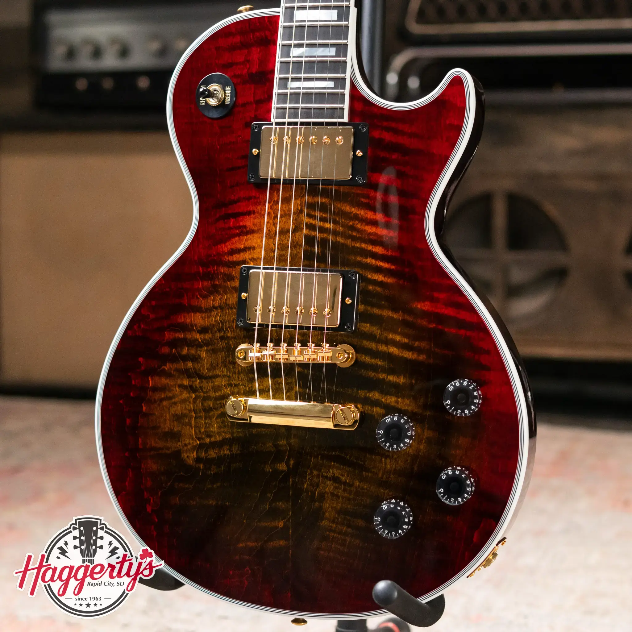 Platinum Gibson Custom Les Paul Axcess Custom Figured