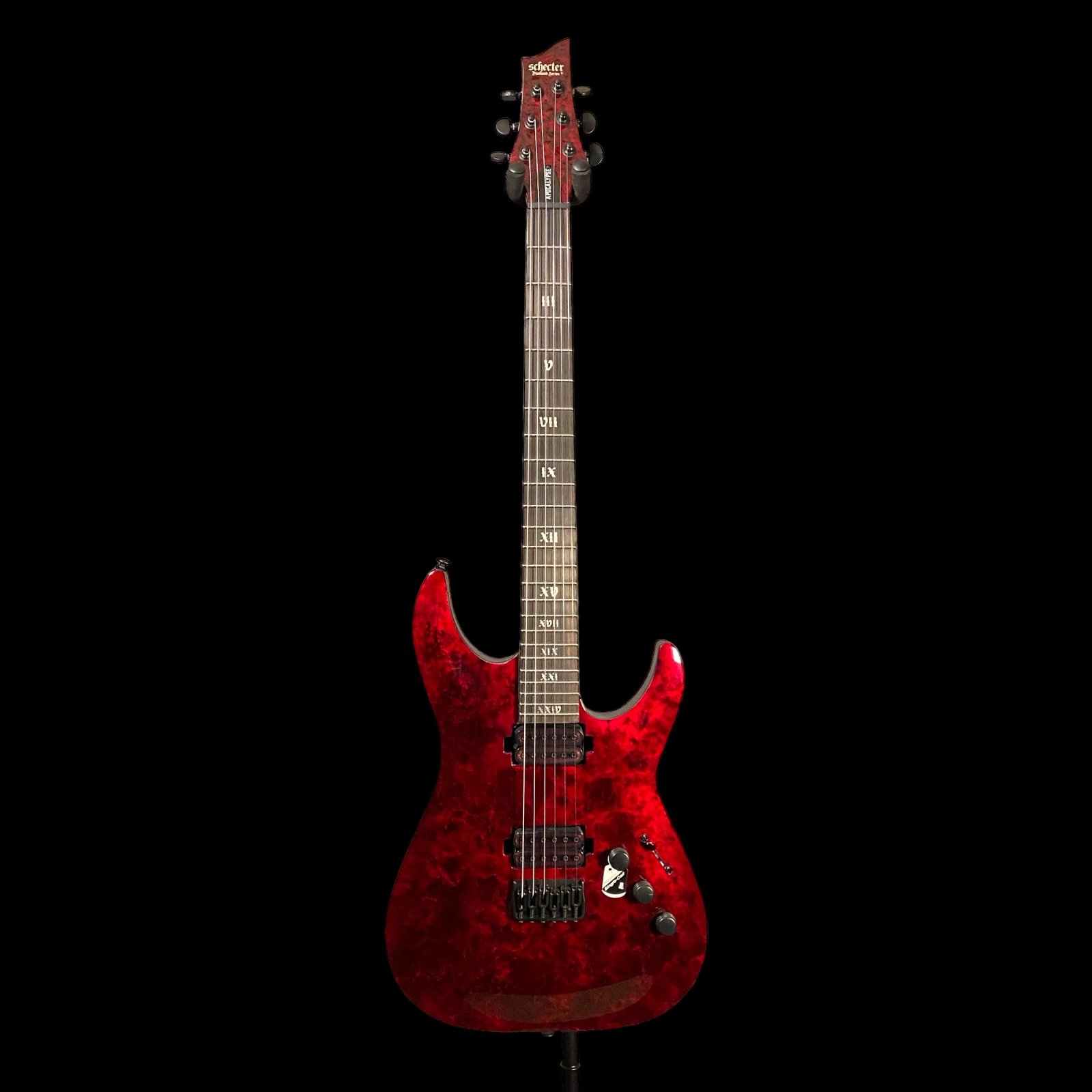Schecter C-1 Apocalypse Electric Guitar - Red Reign