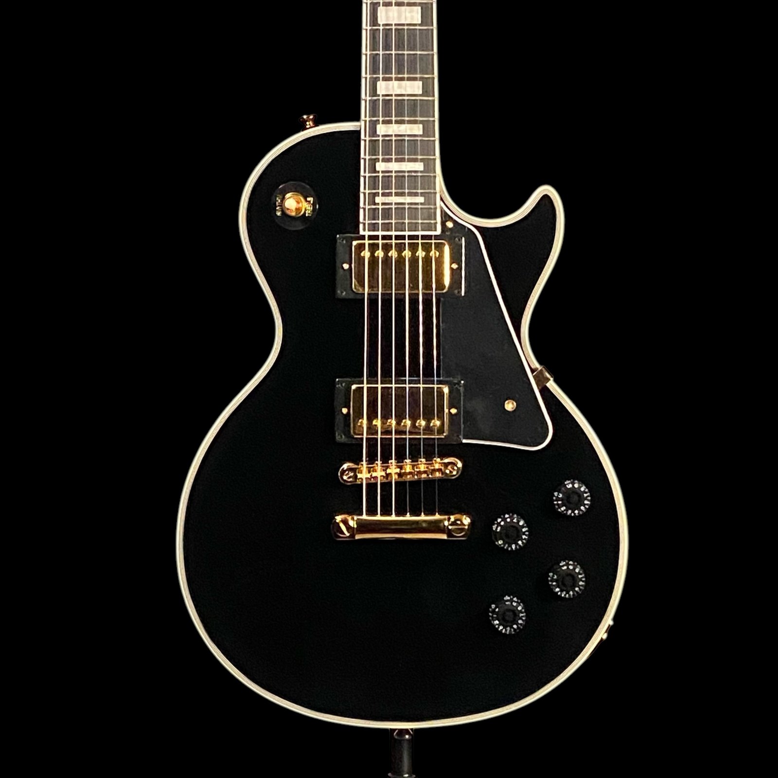 Epiphone Les Paul Custom Electric Guitar - Ebony - 711106156194