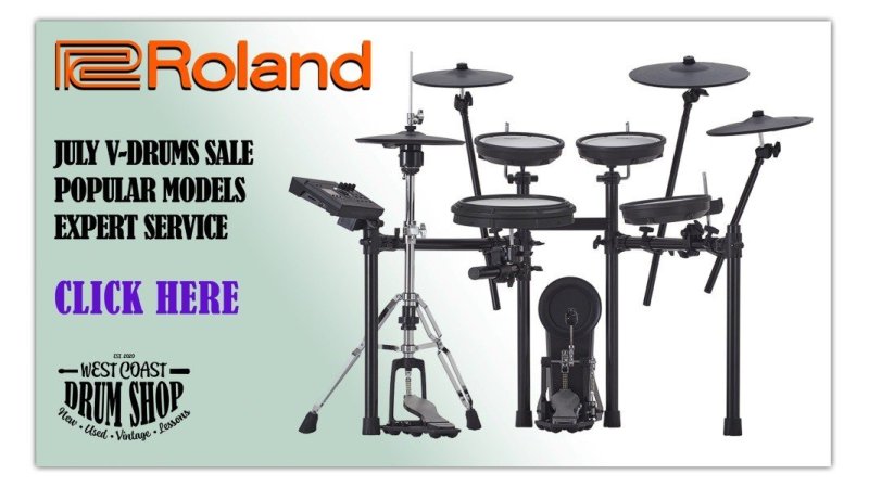 July Roland Sale at West Coast Drum Shop