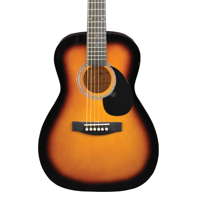 Jay Turser Jay Jr Series 3/4-Sized Acoustic Guitar Starter Pack, Tobacco Sunburst
