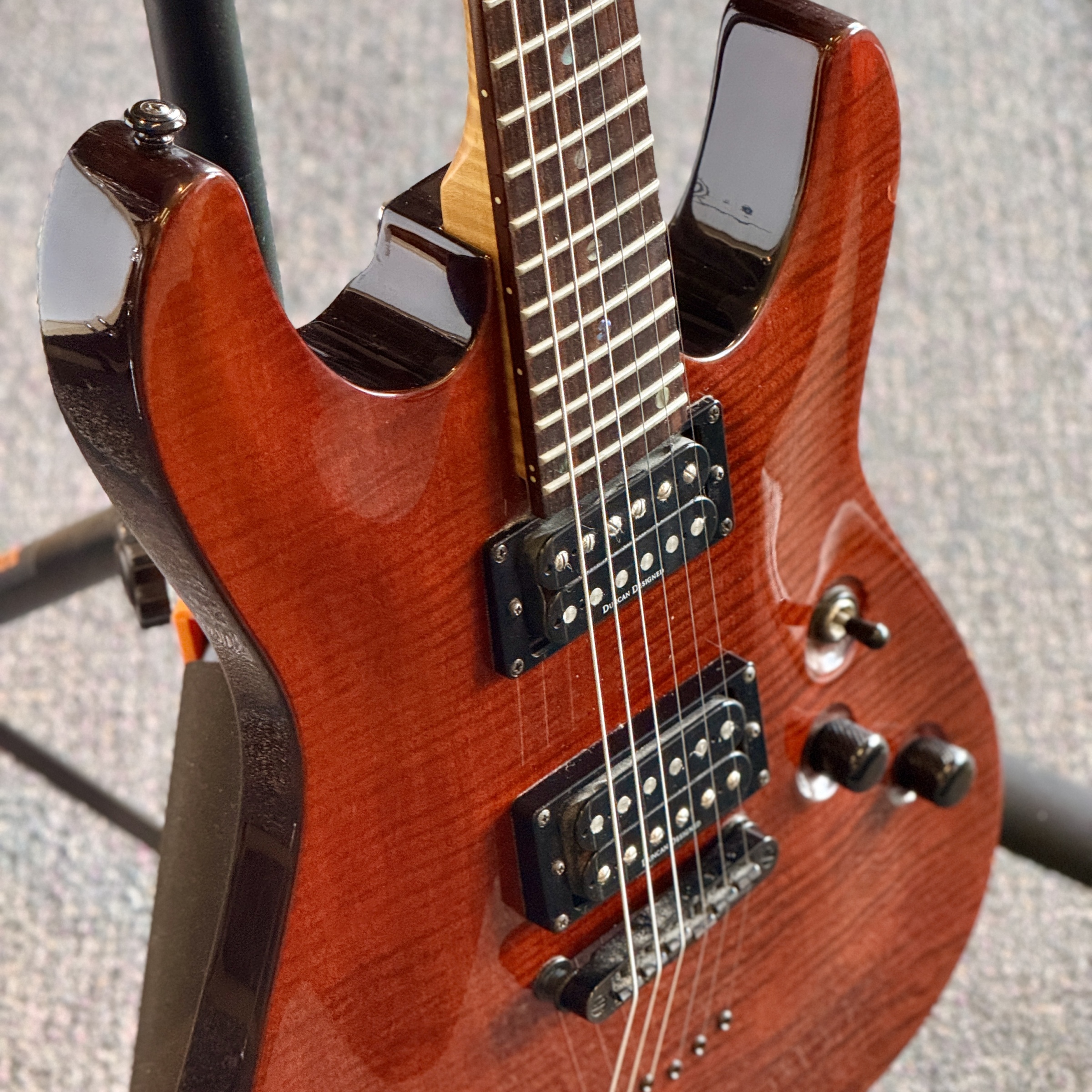 Schecter Diamond Series Gryphon Electric Guitar, Flame Crimson