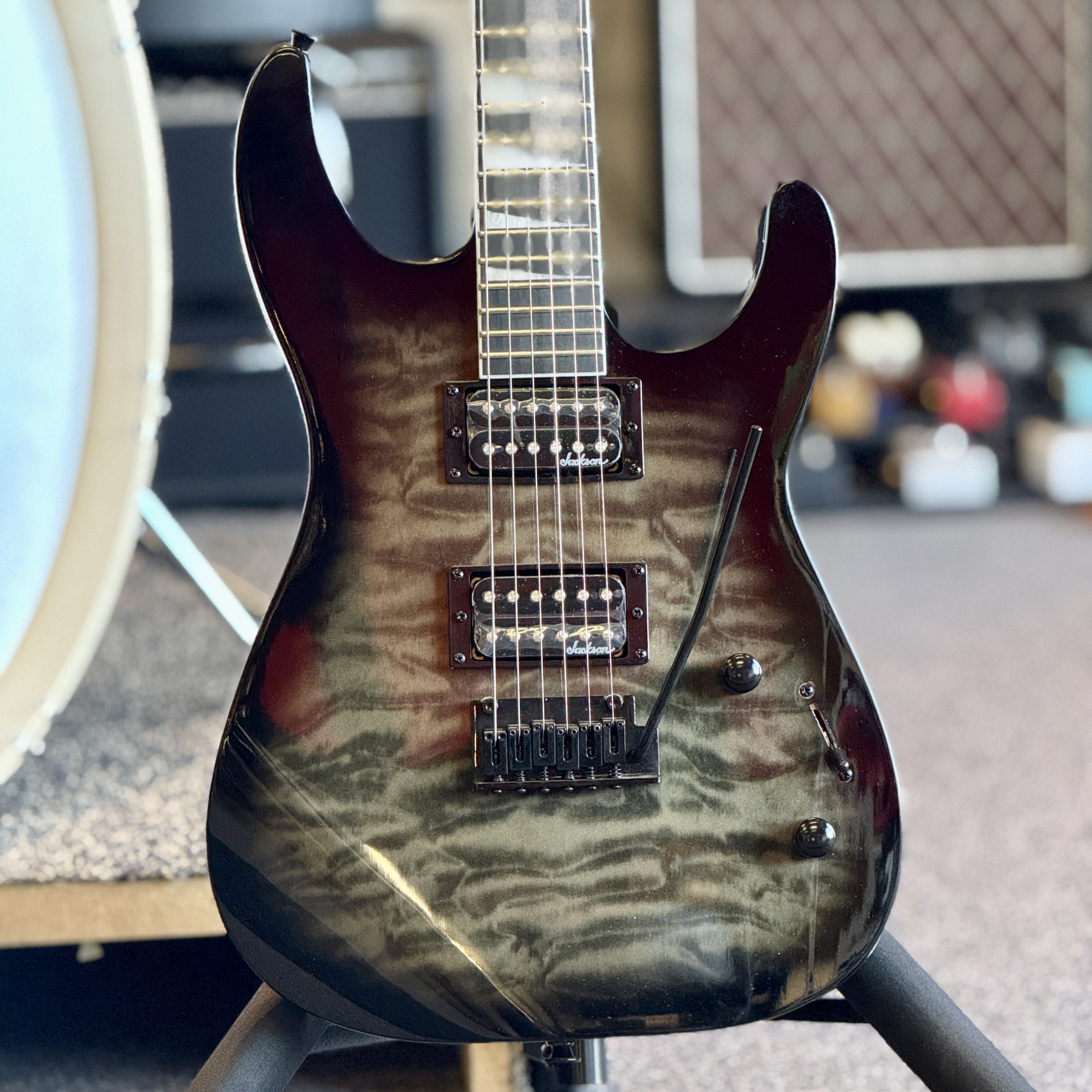 Jackson Dinky JS20 DKQ Electric Guitar Transparent Black