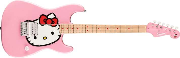 Fender Squier Hello Kitty Pink Stratocaster w/ gig bag