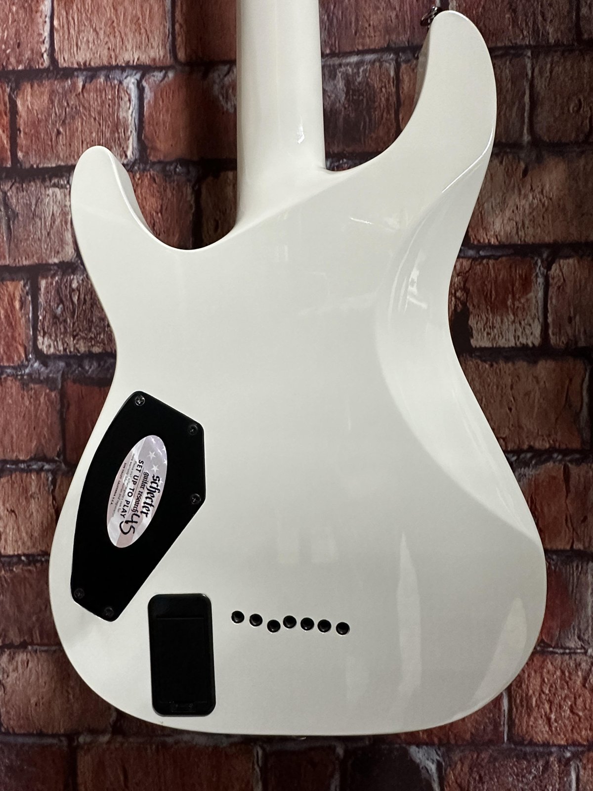 USED Schecter Hellraiser C-7 - Gloss White w/HSC - 081544708775