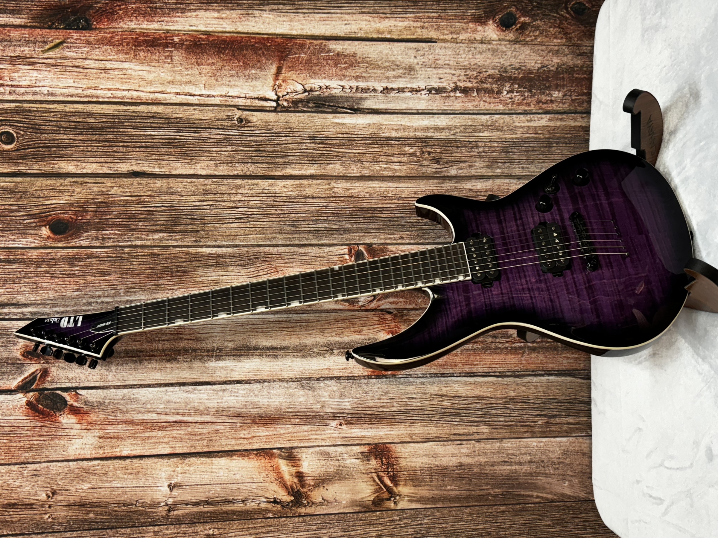 LTD H3-1000 in See Thru Purple Sunburst - 799493261448