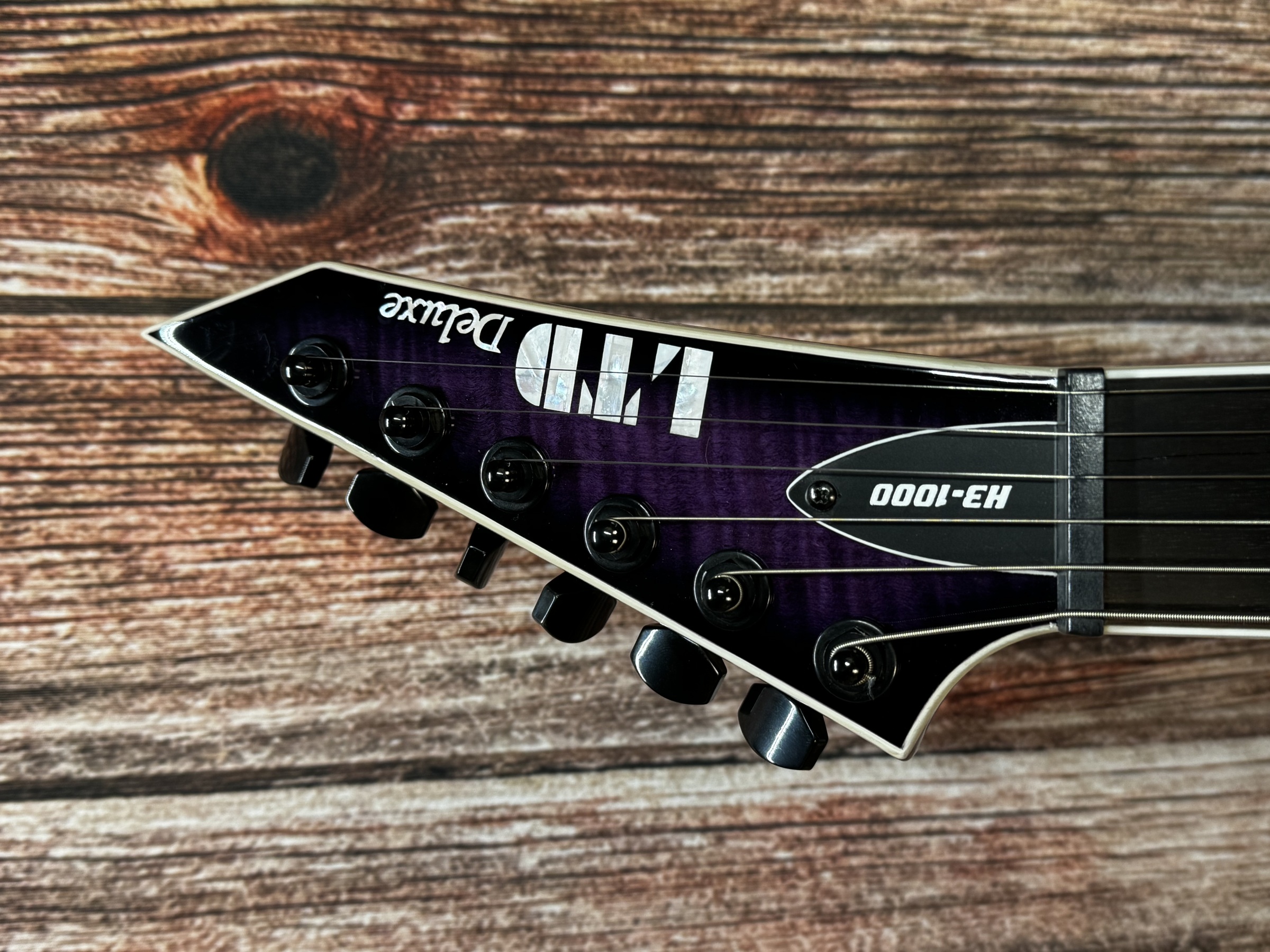LTD H3-1000 in See Thru Purple Sunburst - 799493261448