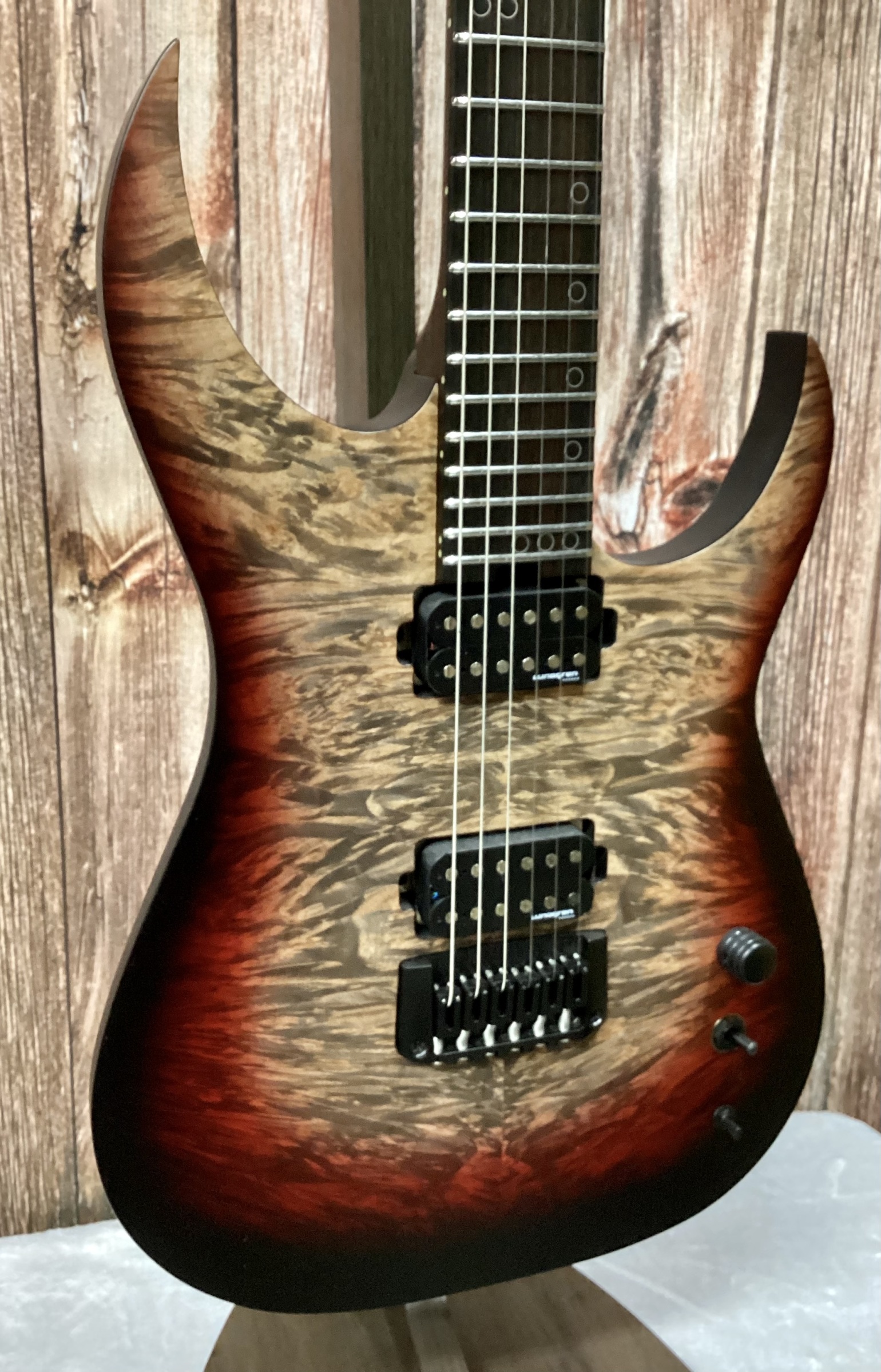Schecter USA Custom Shop Keith Merrow KM-6 MK-III Pro - Bloodlust Crystal Burl w/HSC