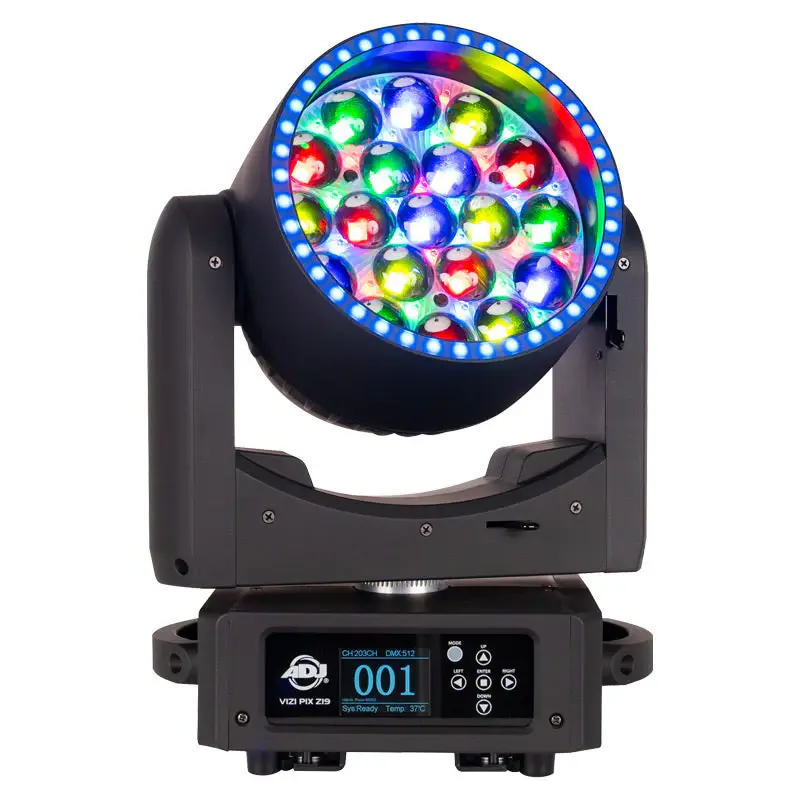 ADJ Vizi Pix Z19 High-Performance 19x 20-Watt LED Moving Head with Aria X2 Controller