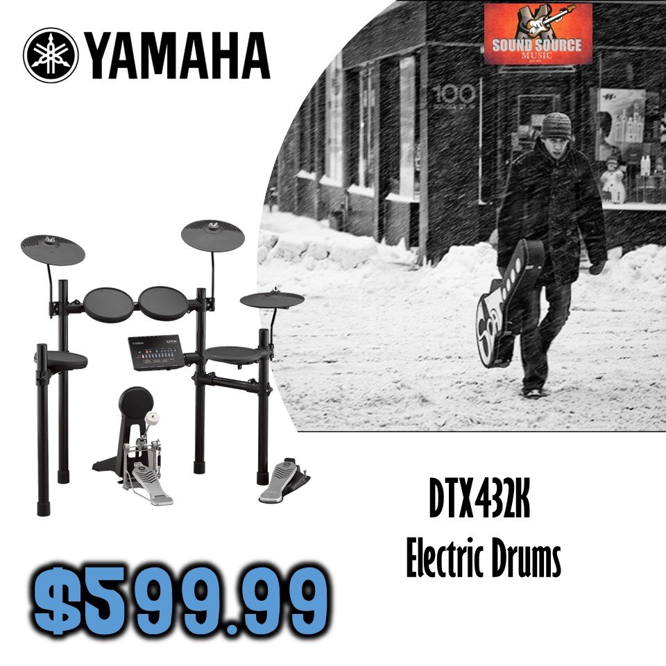 Yamaha DTX432K Electronic Drum Set 889025116350