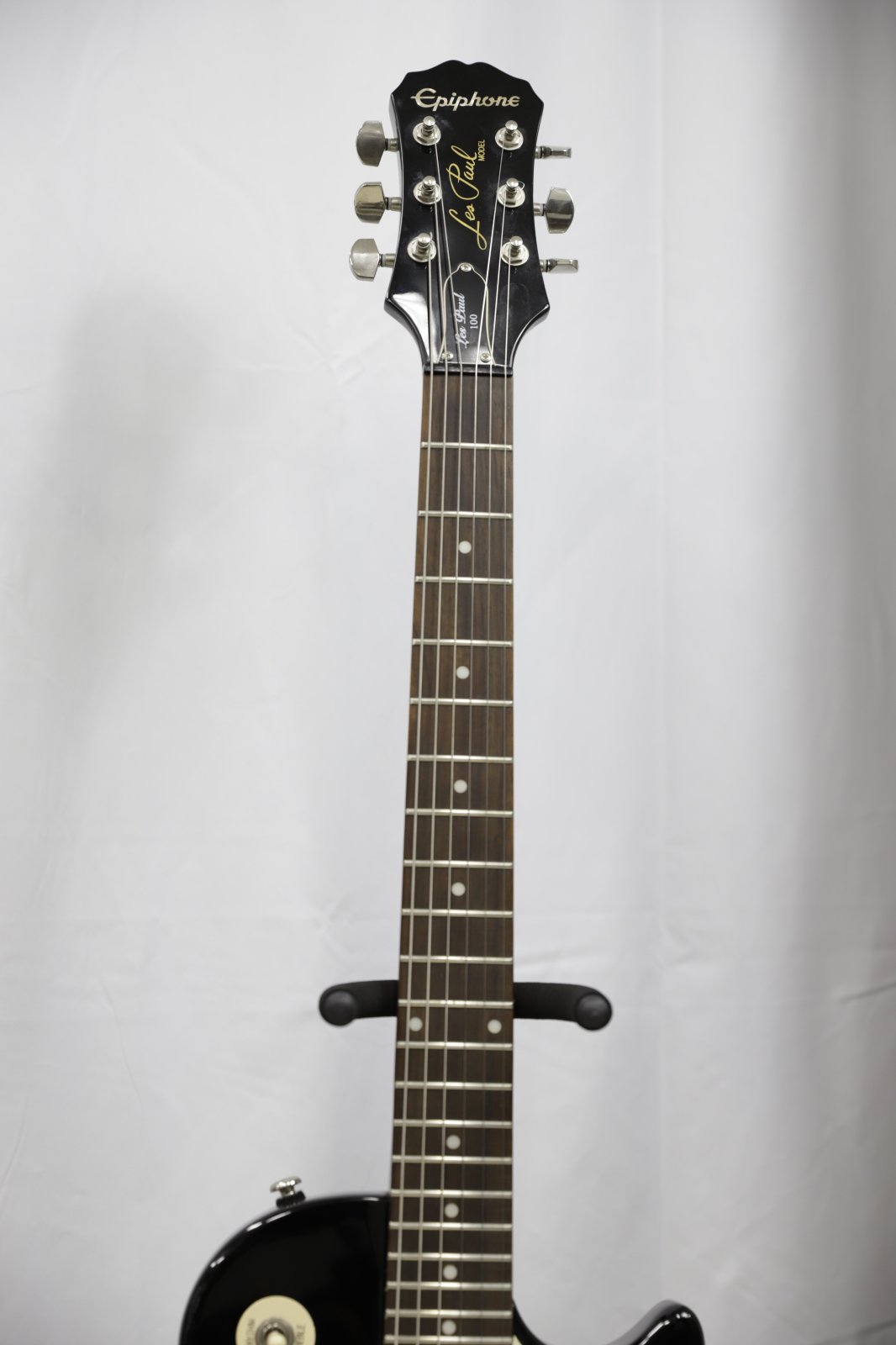 Epiphone 2015 Les Paul 100: Black with Cream Accents