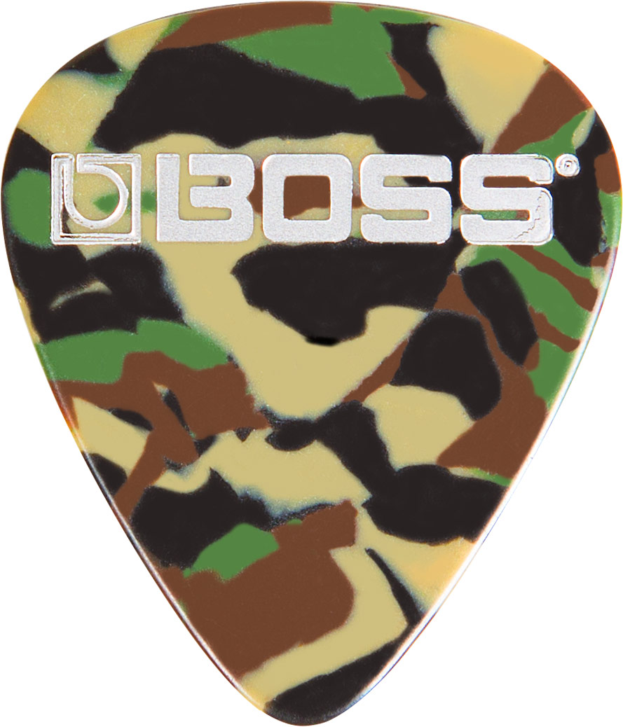Boss Celluloid Pick 12 Pack Camo Medium