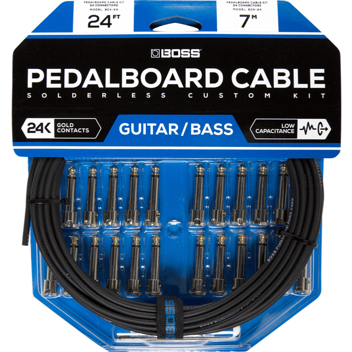 Boss Pedalboard Cable - Solderless Custom Kit - Guitar/Bass - 24ft