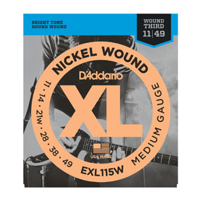 D'Addario - EXL115 - Electric Guitar Strings (Round Wound) - Nickel Plated Steel (Medium .011-.049)
