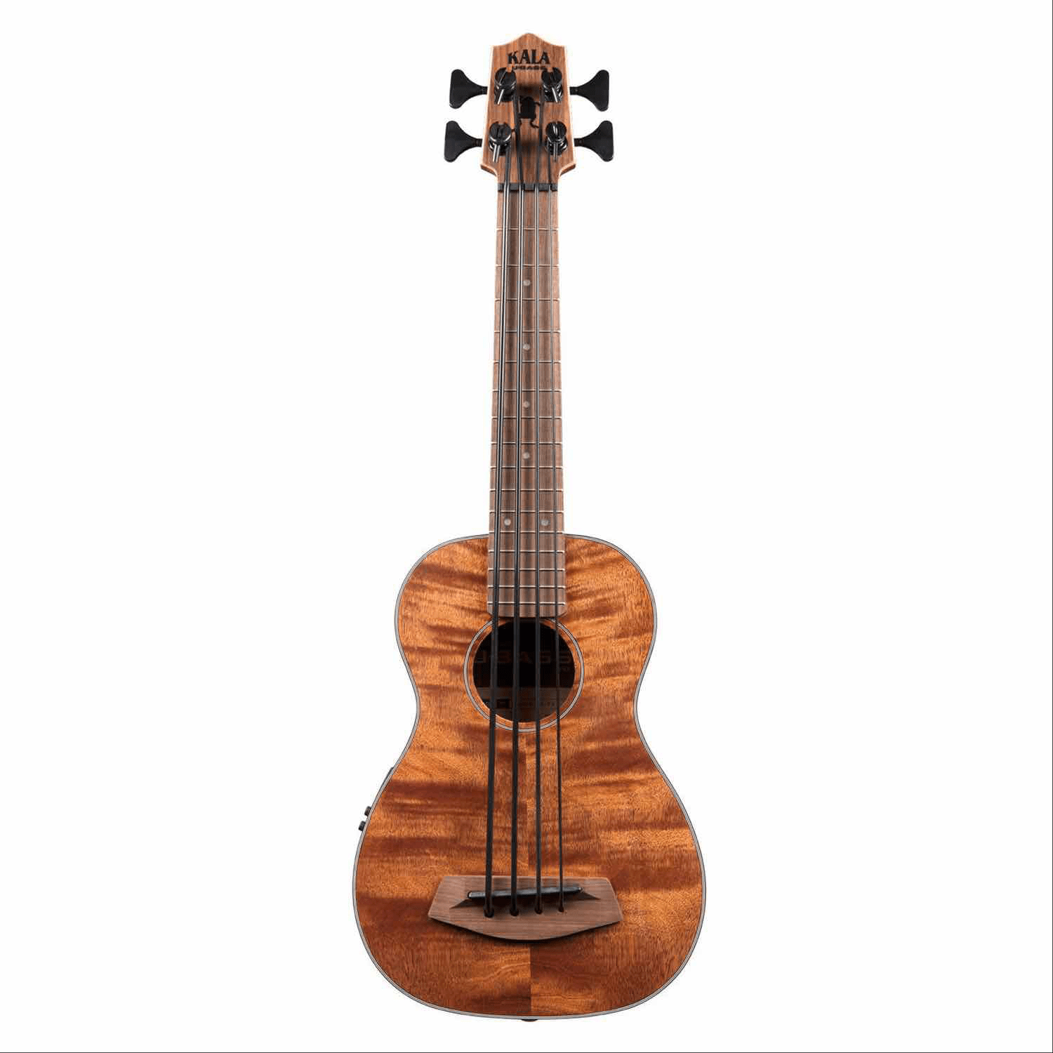 Kala UBASS Exotic Mahogany Ukulele Acoustic / Electric w/Bag