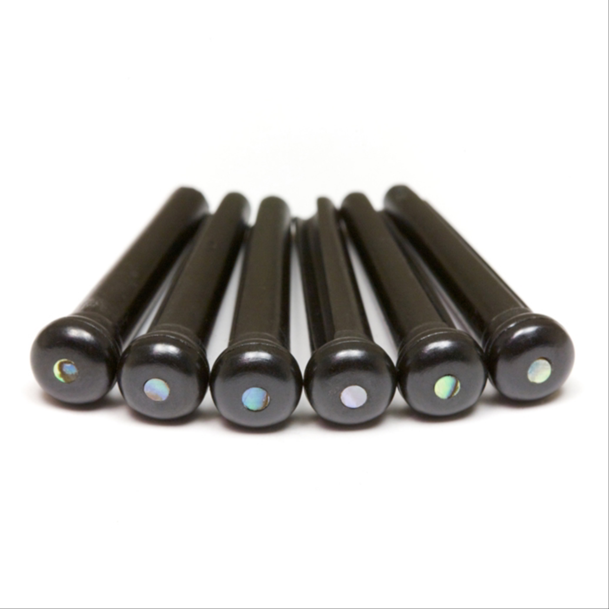 GraphTech TUSQ Traditional Black Bridge Pins w Paua Shell