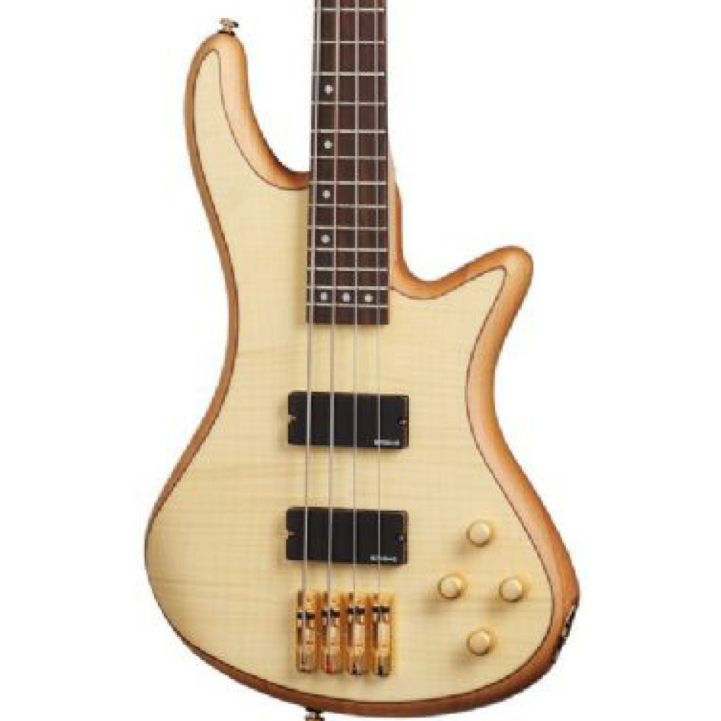 Schecter - Stiletto Custom-4 4-String Electric Bass Guitar - Natural Satin
