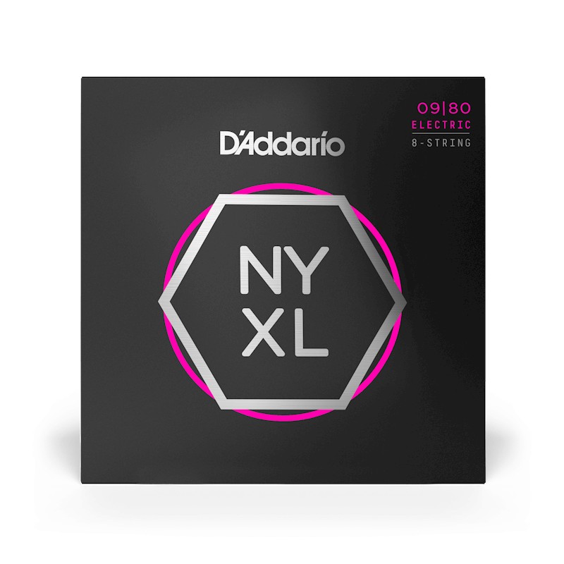 D'Addario - Electric Guitar Strings 8 String Set 9-80