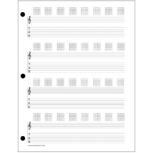 Guitar Manuscript Paper 