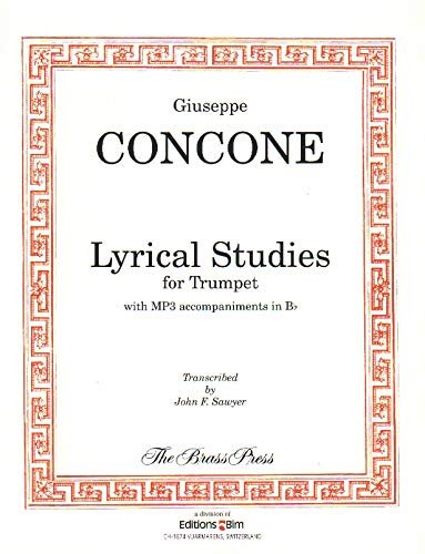 Lyrical Studies for Trumpet w/CD - Giuseppe Concone