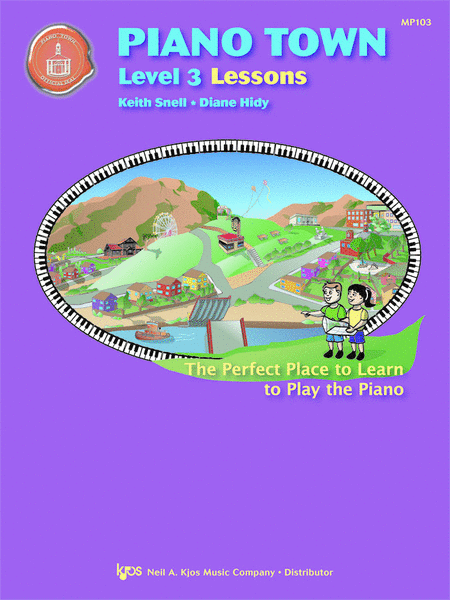 Piano Town Lessons Book - Level 3
