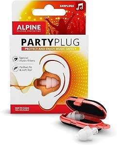 Alpine Hearing Protection Hearing Protection PartyPlug Single-Attenuator Molded Earplug 
