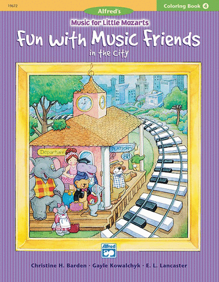 Fun With Music Friends in the City - Music for Little Mozart Colouring book 4